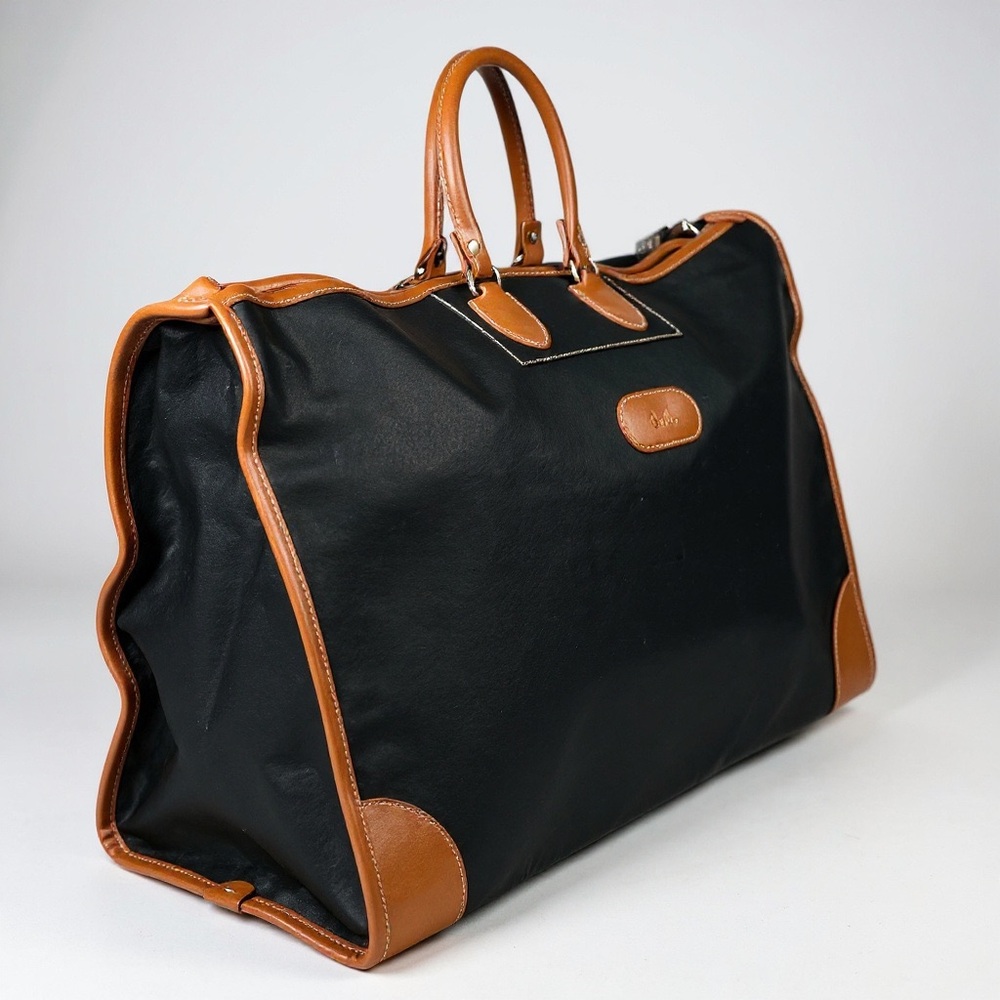 T. Anthony Elegant Leather Weekender Duffle Travel Canvas  Bag UNISEX - Picture 4 of 11